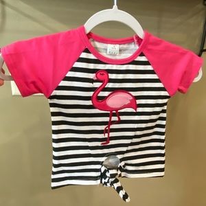 Girls 12-18 month Flamingo Boutique Shirt NWT